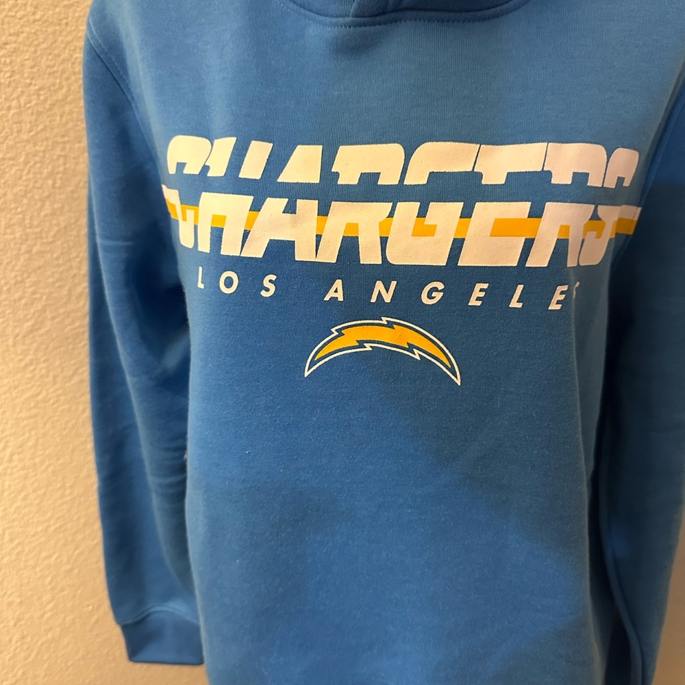 NFL Chargers Blue and Yellow Hoodie Sweatshirt - Picture 2 of 11
